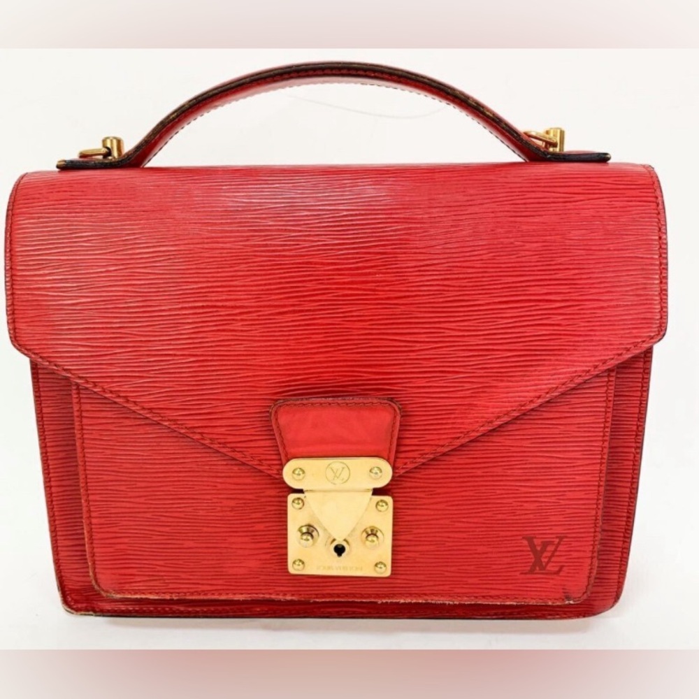 Louis Vuitton Monceau Handbag Epi Leather